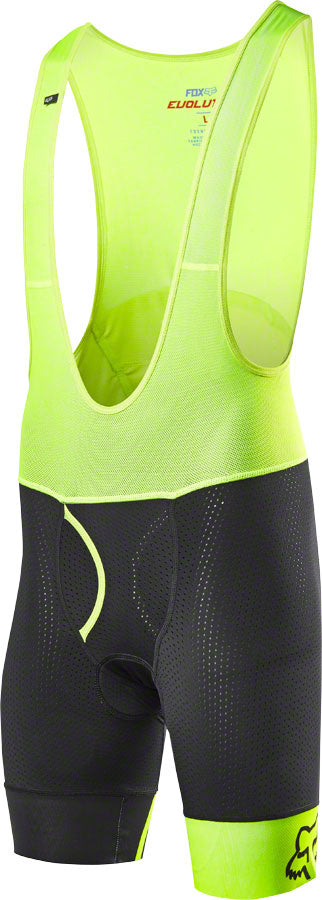 Fox Racing Evolution Pro Men's Bib Liner Short with Chamois: Black MD