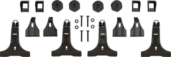 Thule 300R Rapid Gutter Foot Pack Tower Set: Fits Aeroblade Bar, 4-Pack