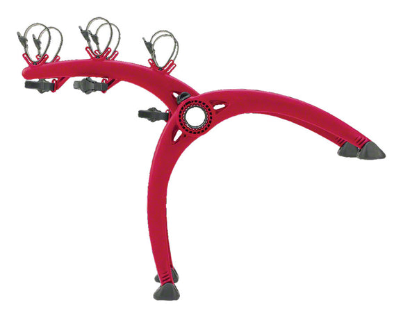 Saris Bones Trunk Rack: 3 Bike, Red