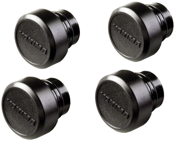 Yakima Round End Caps: Black, Set of 4