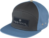 Teravail 7-Panel Cap: Turquoise/Dark Gray One Size