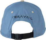 Teravail 7-Panel Cap: Turquoise/Dark Gray One Size