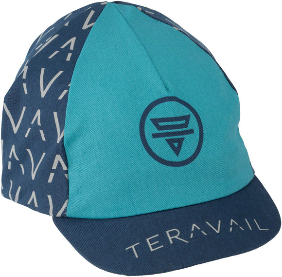 Teravail Cycling Cap: Light Blue/Dark Blue One Size