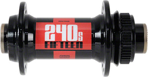 DT Swiss 240S Front Hub: 28h, 15mm Thru Axle, Center Lock Disc, Includes 12mm and QR end caps