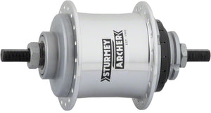 Sturmey-Archer S2 Kick-Shift Hub Kit 36h 110mm Silver without Coaster Brake