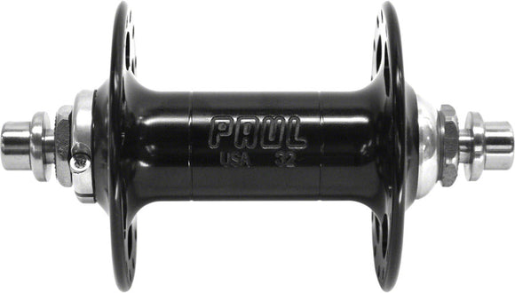 Paul Component Engineering High Flange Front Hub, 32 Hole Bolt-On Black