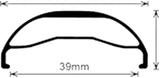 Velocity Dually Rim: 29+ x 45mm 32h Black